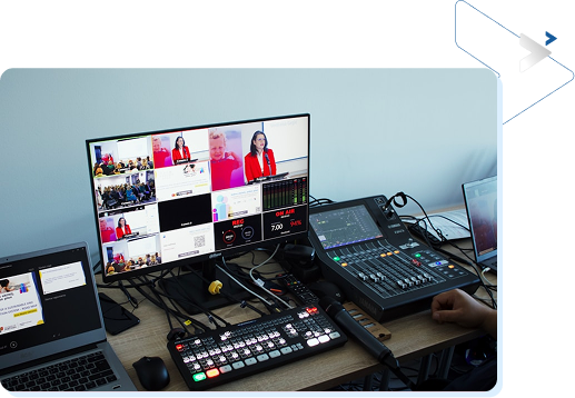 Live Streaming of virtual and hybrid events